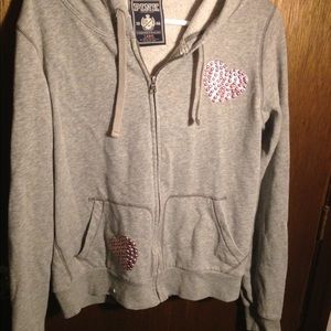 LG VS Pink grey studded Zip Up !!excl condition!